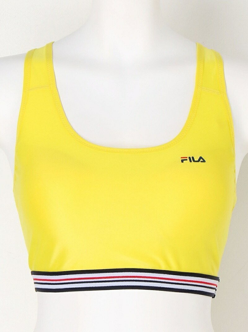 【ニッキー/nikki】の【FILA】水陸両用 無地ブラトップ インテリア・キッズ・メンズ・レディースファッション・服の通販 founy(ファニー) 　ファッション　Fashion　レディースファッション　Fashion for Women　スポーツ　Sports, Activewear　無地　Plain, Solid Color　イエロー|ID: prp329100004682871 ipo3291000000033819281