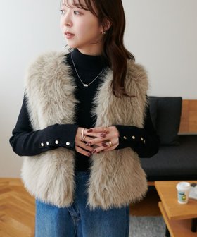 【ディスコート/Discoat】の【ご好評につき新色追加】ショートファーベスト 人気、トレンドファッション・服の通販 founy(ファニー) ファッション Fashion レディースファッション Fashion for Women アウター Coat / Outerwear Collection トップス・カットソー Cut & Sew Tops ベスト&ジレ / 重ね着スタイル Vests & Gilets おすすめ Recommended / Our Picks キャミソール Camisole, Spaghetti Strap Top キャミワンピース Cami Dress, Slip Dress ショート Short, Short Length タートル Turtleneck, Turtle Collar バランス Balance, Style Balance ベロア Velour, Soft Velvet エレガント 上品 Elegant 冬 Winter / This Winter 夏 Summer |ID:prp329100004682875