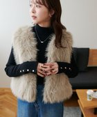 【ディスコート/Discoat】の【ご好評につき新色追加】ショートファーベスト 人気、トレンドファッション・服の通販 founy(ファニー) ファッション Fashion レディースファッション Fashion for Women アウター Coat / Outerwear Collection トップス・カットソー Cut & Sew Tops ベスト&ジレ / 重ね着スタイル Vests & Gilets おすすめ Recommended / Our Picks キャミソール Camisole, Spaghetti Strap Top キャミワンピース Cami Dress, Slip Dress ショート Short, Short Length タートル Turtleneck, Turtle Collar バランス Balance, Style Balance ベロア Velour, Soft Velvet エレガント 上品 Elegant 冬 Winter / This Winter 夏 Summer thumbnail ベージュ|ID: prp329100004682875 ipo3291000000034831802