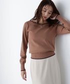 【ナチュラル ビューティー ベーシック/NATURAL BEAUTY BASIC】のメタルポイントバイカラーニット 人気、トレンドファッション・服の通販 founy(ファニー) ファッション Fashion レディースファッション Fashion for Women トップス・カットソー Cut & Sew Tops ニット Knit Tops & Sweaters ジャケット Jacket, Outerwear thumbnail ベージュ×ブラウン2|ID: prp329100004682930 ipo3291000000033819776