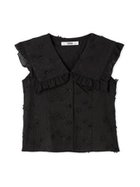 【ファーファー/FURFUR】のビッグカラーノースリブラウス 人気、トレンドファッション・服の通販 founy(ファニー) ファッション Fashion レディースファッション Fashion for Women トップス・カットソー Cut & Sew Tops シャツ・ブラウス・オフィスカジュアル Elegant Blouses & Button-Ups レース Lace, Lace Fabric thumbnail BLK[009]|ID: prp329100004682957 ipo3291000000033819960