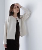 【ナチュラル ビューティー ベーシック/NATURAL BEAUTY BASIC】のFOX接結ニットジャケット 人気、トレンドファッション・服の通販 founy(ファニー) ファッション Fashion レディースファッション Fashion for Women アウター Coat / Outerwear Collection レディースジャケット・軽アウター Jackets おすすめ Recommended / Our Picks ジャケット Jacket, Outerwear フォルム Silhouette, Form ポケット Pocket, Pocket Detail エレガント 上品 Elegant 秋 Autumn thumbnail オフホワイト1|ID: prp329100004682964 ipo3291000000034672729