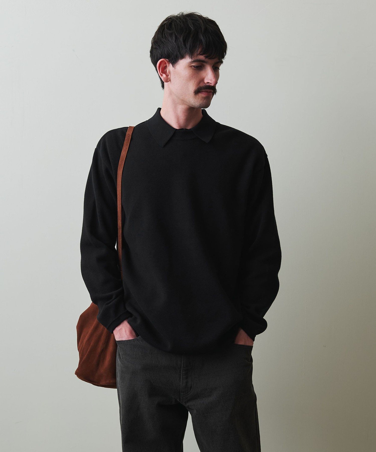 【ビューティ&ユース ユナイテッドアローズ/BEAUTY&YOUTH / UNITED ARROWS / MEN】のSteven Alan ミラノリブ ハイクルーネック ニット インテリア・キッズ・メンズ・レディースファッション・服の通販 founy(ファニー) 　ファッション　Fashion　メンズファッション　Fashion for Men　おすすめ　Recommended / Our Picks　スウェット / スエット　Sweatshirt, Sweatwear　フィット　Fit, Slim Fit　フラット　Flat, Flat Shoes　ミラノリブ　Milano Rib, Milano Stitch　ルーズ　Loose, Oversized　エレガント 上品　Elegant　BLACK|ID: prp329100004682993 ipo3291000000033820210