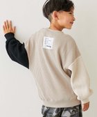 【デビロック/devirock / KIDS】ののびーるストレッチワッフル BIGシルエット トレーナー トレーナー トップス 25AW 008-グレージュ-ブラック|ID: prp329100004683014 ipo3291000000034943973