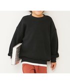 【デビロック/devirock / KIDS】ののびーるストレッチワッフル BIGシルエット トレーナー トレーナー トップス 25AW 002-ブラック|ID: prp329100004683014 ipo3291000000034943983