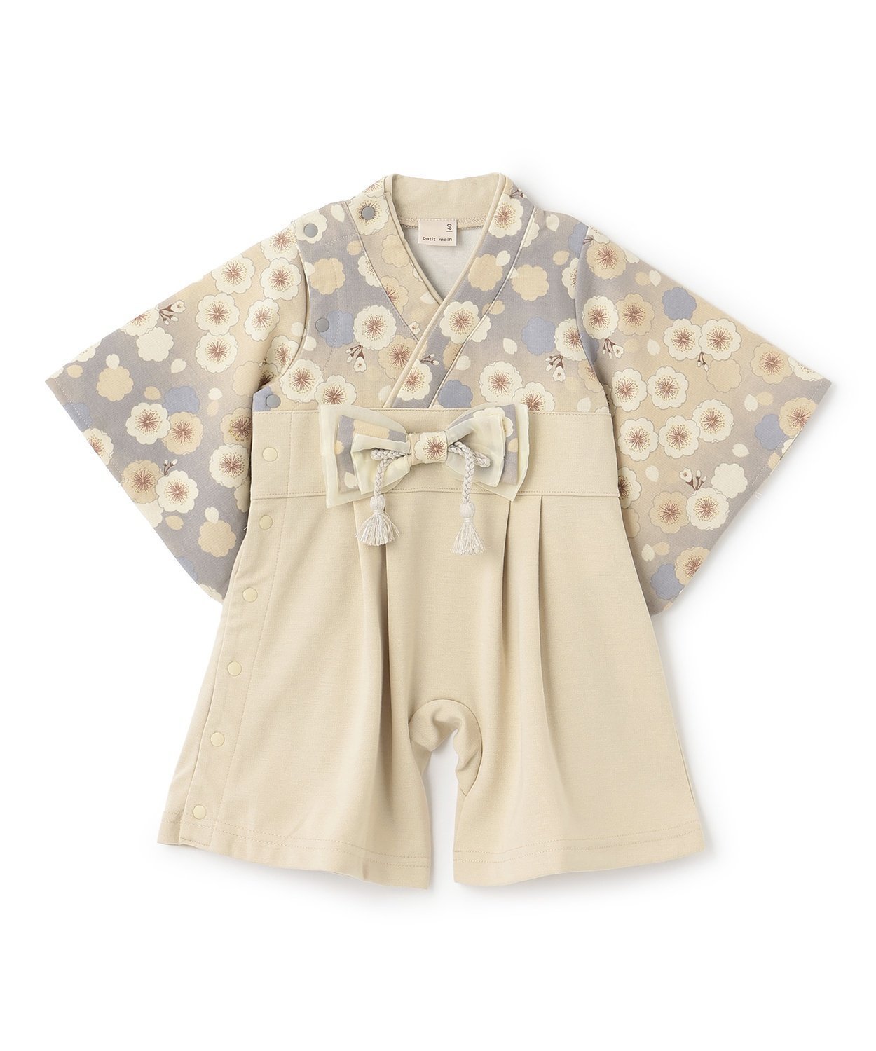 【ナルミヤ オンライン/NARUMIYA ONELINE / KIDS】のBOYS袴カバーオール インテリア・キッズ・メンズ・レディースファッション・服の通販 founy(ファニー) 　ファッション　Fashion　キッズファッション　Fashion for Kids　フロント　Front, Front Design　ポケット　Pocket, Pocket Detail　ベージュ|ID: prp329100004683030 ipo3291000000033820380