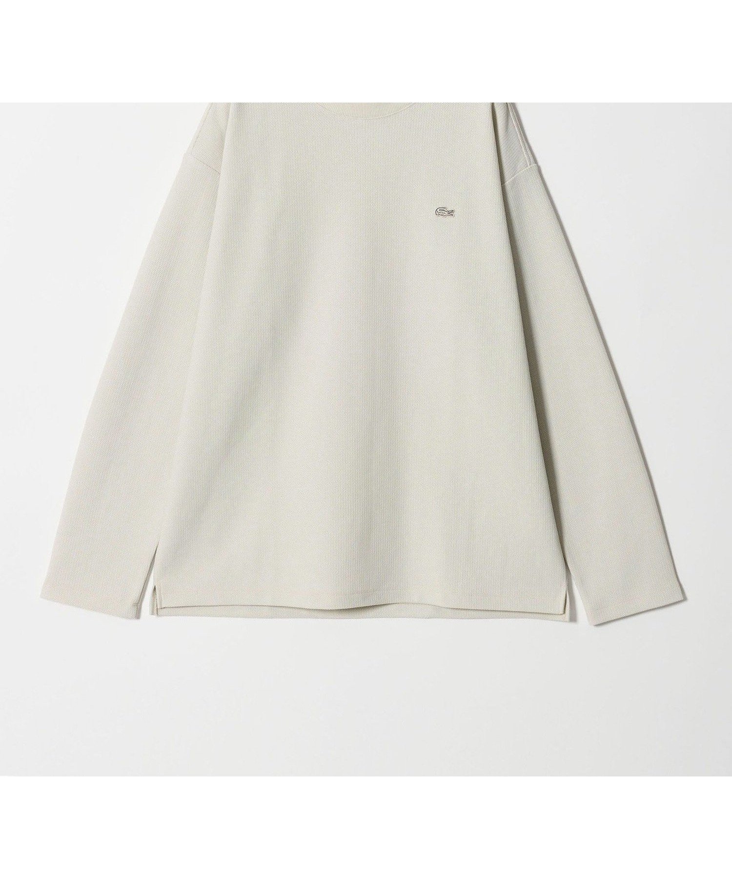 【ビューティ&ユース ユナイテッドアローズ/BEAUTY&YOUTH / UNITED ARROWS / MEN】のLACOSTE for BEAUTY YOUTH ワントーン ロングスリーブ Tシャツ インテリア・キッズ・メンズ・レディースファッション・服の通販 founy(ファニー) 　ファッション　Fashion　メンズファッション　Fashion for Men　鹿の子　Piqué, Kanoko Fabric　ショート　Short, Short Length　ジャケット　Jacket, Outerwear　スタンダード　Standard, Basic　スラックス　Slacks, Dress Pants　スリーブ　Sleeve, Long Sleeve / Short Sleeve　デニム　Denim, Jeans Material　バランス　Balance, Style Balance　フランス　France, French　ポロシャツ　Polo Shirt, Collared Tee　別注　Limited Edition, Custom Order　メンズ　Men's, Menswear　リラックス　Relax, Relaxed Fit　ロング　Long, Long-Length　エレガント 上品　Elegant　OFF WHITE|ID: prp329100004683155 ipo3291000000034052737