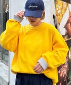 【チャオパニックティピー/CIAOPANIC TYPY】の【洗えるニット】ユニセックスビックシルエットロンTeeライクニット イエロー|ID: prp329100004683169 ipo3291000000033821024