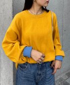 【チャオパニックティピー/CIAOPANIC TYPY】の【洗えるニット】ユニセックスビックシルエットロンTeeライクニット イエローその他1|ID: prp329100004683169 ipo3291000000033821025