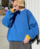 【チャオパニックティピー/CIAOPANIC TYPY】の【洗えるニット】ユニセックスビックシルエットロンTeeライクニット スカイブルー|ID: prp329100004683169 ipo3291000000033821026