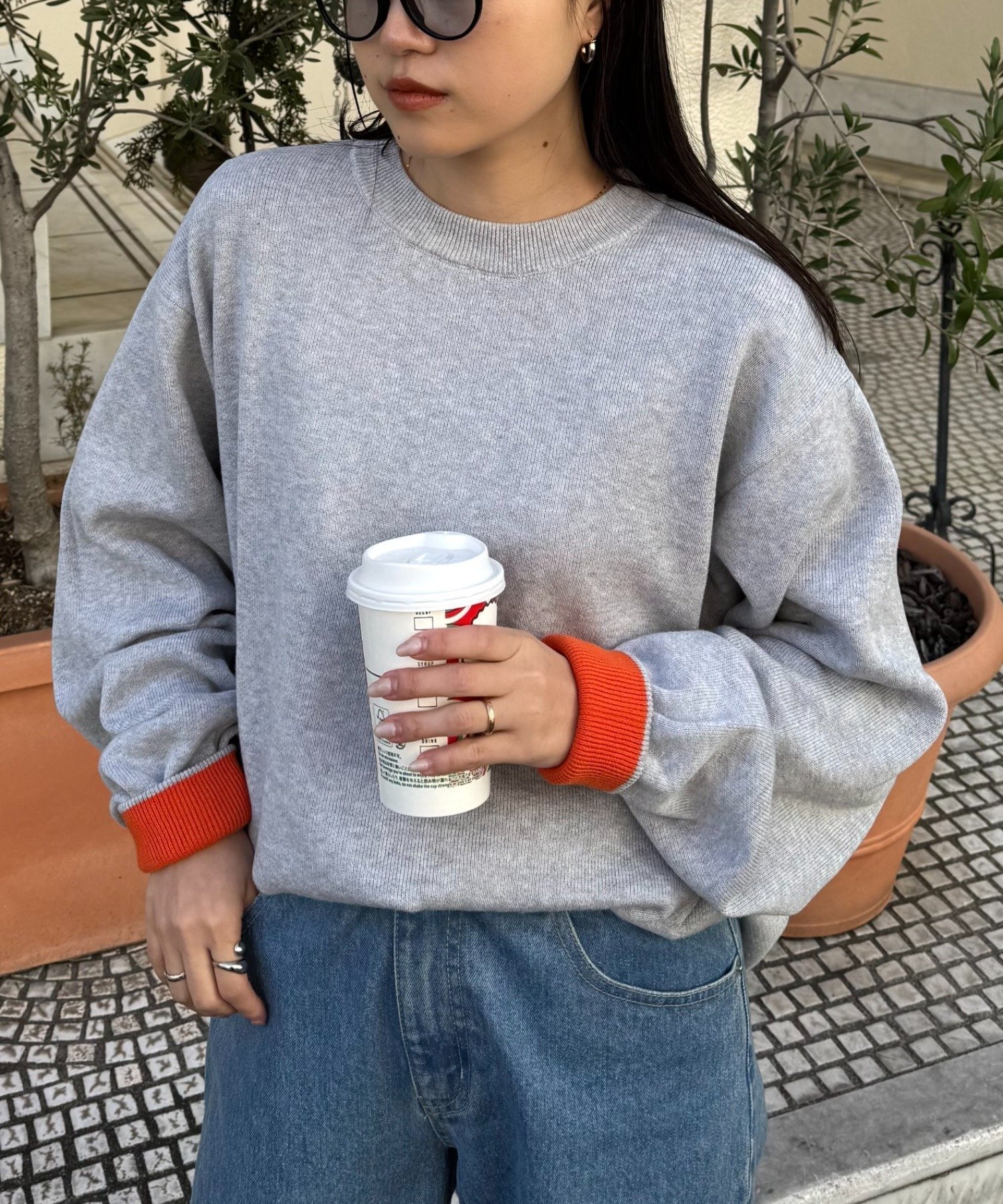 【チャオパニックティピー/CIAOPANIC TYPY】の【洗えるニット】ユニセックスビックシルエットロンTeeライクニット インテリア・キッズ・メンズ・レディースファッション・服の通販 founy(ファニー) 　ファッション　Fashion　レディースファッション　Fashion for Women　トップス・カットソー　Cut & Sew Tops　ニット　Knit Tops & Sweaters　ロングTシャツ・Tシャツ　Longline T-Shirts & Tees　インナー　Innerwear　洗える　Machine Washable　ショーツ　Shorts, Short Pants　スラックス　Slacks, Dress Pants　ダウン　Down, Puffer　デニム　Denim, Jeans Material　トレンド　Trend, Trending Now　ブルゾン　Blouson, Bomber Jacket　無地　Plain, Solid Color　ロング　Long, Long-Length　冬　Winter / This Winter　おすすめ　Recommended / Our Picks　ライトグレー|ID: prp329100004683169 ipo3291000000033821031