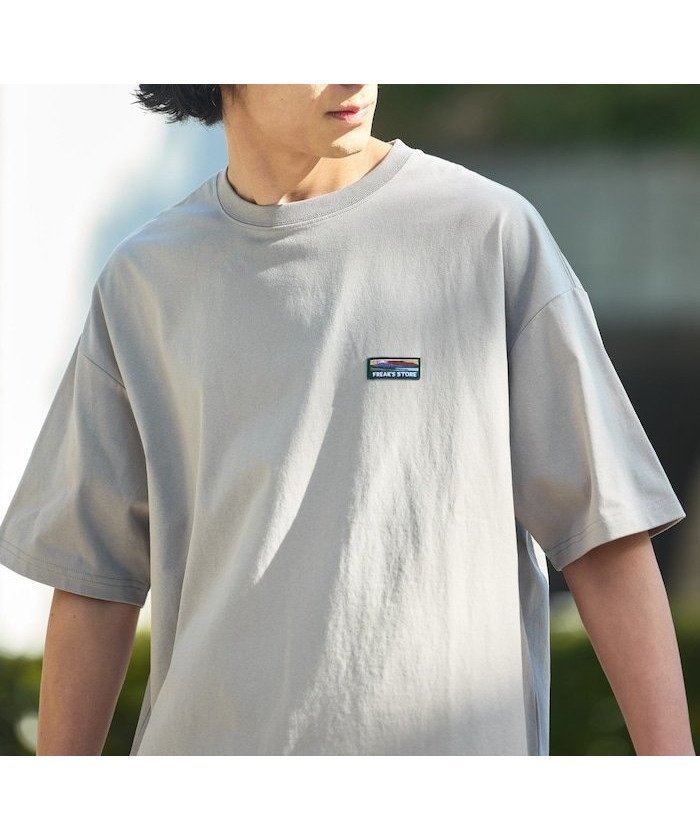 【フリークスストア/FREAK'S STORE】のSTORATECH/ストラテック ビッグシルエット ワンポイントロゴ クルーネック Tシャツ 【限定展開】 25SS インテリア・キッズ・メンズ・レディースファッション・服の通販 founy(ファニー) 　ファッション　Fashion　メンズファッション　Fashion for Men　インナー　Innerwear　カーゴパンツ　Cargo Pants, Utility Pants　吸水　Absorbent, Quick-Dry　抗菌　Antibacterial, Bacteria-Resistant　デニム　Denim, Jeans Material　人気　Popular, Best Seller　ビッグ　Big, Oversized　ワンポイント　One Point, Statement Accent　S/S・春夏　SS, Spring/Summer, Warm Season　おすすめ　Recommended / Our Picks　夏　Summer　2025年　2025　2025春夏・S/S　Spring/Summer 2025 SS25　ベージュ|ID: prp329100004683183 ipo3291000000033851893
