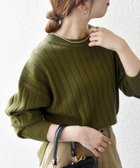 【シップス フォー ウィメン/SHIPS】のSHIPS any 手洗い可能 ヤク ワイドリブ ラウンドヘム ニット プルオーバー オリーブ|ID: prp329100004683562 ipo3291000000034672687