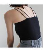 【セレクトモカ/SELECT MOCA】のダブルストラップカップ付きキャミソール 人気、トレンドファッション・服の通販 founy(ファニー) ファッション Fashion レディースファッション Fashion for Women トップス・カットソー Cut & Sew Tops キャミソール&ノースリーブ Camisoles & Sleeveless Tops おすすめ Recommended / Our Picks アンダー Underwear Essentials キャミ Camisole, Cami Top キャミソール Camisole, Spaghetti Strap Top トレンド Trend, Trending Now ベーシック Basic, Essential ラップ Wrap, Wrap Design 今季 This Season, Current Season thumbnail ブラック-04|ID: prp329100004683574 ipo3291000000033823744