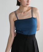 【セレクトモカ/SELECT MOCA】のダブルストラップカップ付きキャミソール 人気、トレンドファッション・服の通販 founy(ファニー) ファッション Fashion レディースファッション Fashion for Women トップス・カットソー Cut & Sew Tops キャミソール&ノースリーブ Camisoles & Sleeveless Tops おすすめ Recommended / Our Picks アンダー Underwear Essentials キャミ Camisole, Cami Top キャミソール Camisole, Spaghetti Strap Top トレンド Trend, Trending Now ベーシック Basic, Essential ラップ Wrap, Wrap Design 今季 This Season, Current Season thumbnail ブルー-08|ID: prp329100004683574 ipo3291000000033823758