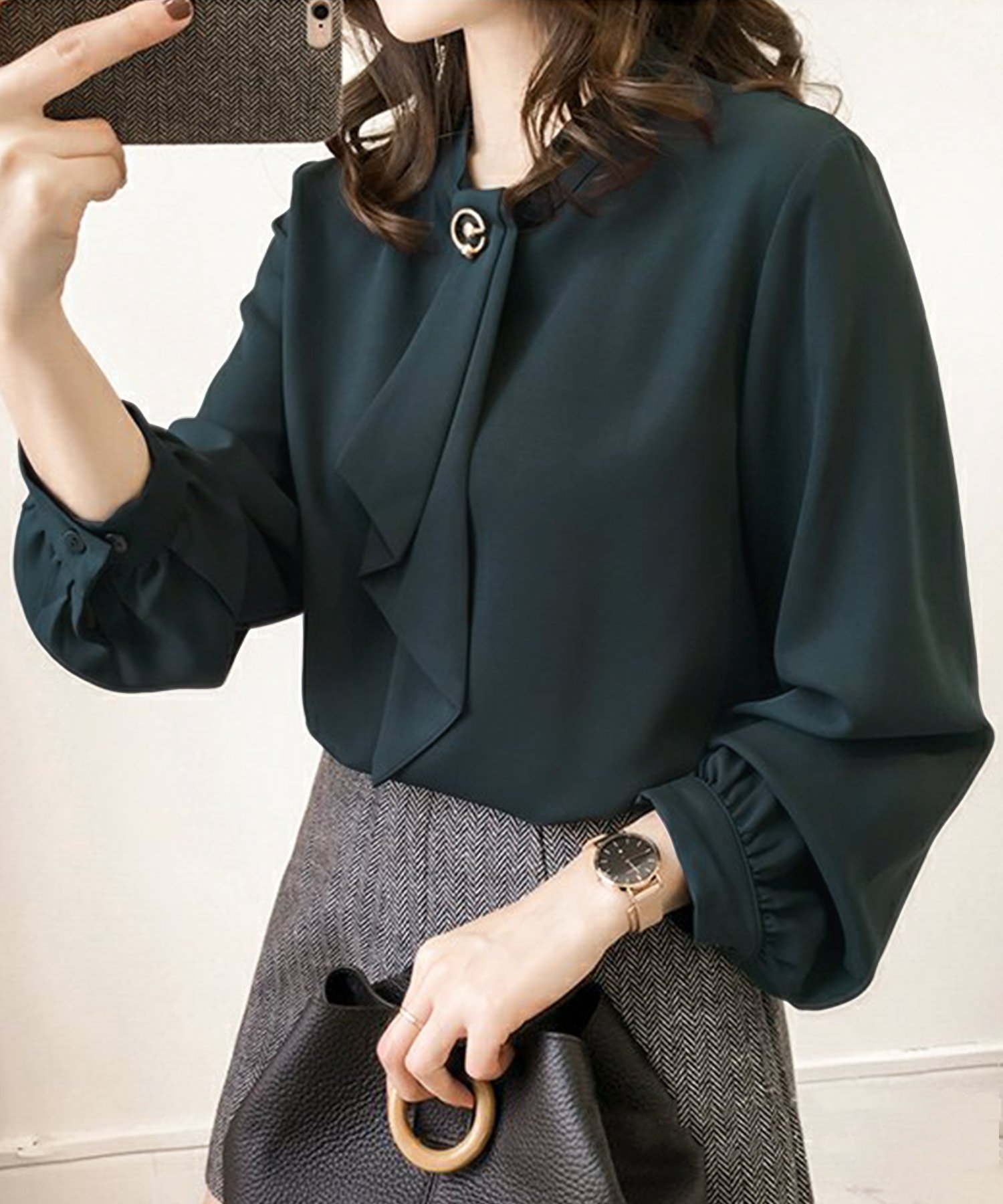 【アミュレット/Amulet】の【Amulet】ボウタイブラウス 人気、トレンドファッション・服の通販 founy(ファニー) 　ファッション　Fashion　レディースファッション　Fashion for Women　トップス・カットソー　Cut & Sew Tops　シャツ・ブラウス・オフィスカジュアル　Elegant Blouses & Button-Ups　フェミニン　Feminine, Girly　フォーマル　Formal, Dressy　エレガント 上品　Elegant　 other-1|ID: prp329100004683577 ipo3291000000033976518