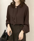 【アミュレット/Amulet】の【Amulet】ボウタイブラウス 人気、トレンドファッション・服の通販 founy(ファニー) ファッション Fashion レディースファッション Fashion for Women トップス・カットソー Cut & Sew Tops シャツ・ブラウス・オフィスカジュアル Elegant Blouses & Button-Ups フェミニン Feminine, Girly フォーマル Formal, Dressy エレガント 上品 Elegant thumbnail ダークブラウン|ID: prp329100004683577 ipo3291000000033976533