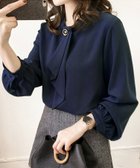 【アミュレット/Amulet】の【Amulet】ボウタイブラウス 人気、トレンドファッション・服の通販 founy(ファニー) ファッション Fashion レディースファッション Fashion for Women トップス・カットソー Cut & Sew Tops シャツ・ブラウス・オフィスカジュアル Elegant Blouses & Button-Ups フェミニン Feminine, Girly フォーマル Formal, Dressy エレガント 上品 Elegant thumbnail ネイビー|ID: prp329100004683577 ipo3291000000033976534