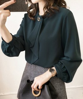 【アミュレット/Amulet】の【Amulet】ボウタイブラウス 人気、トレンドファッション・服の通販 founy(ファニー) ファッション Fashion レディースファッション Fashion for Women トップス・カットソー Cut & Sew Tops シャツ・ブラウス・オフィスカジュアル Elegant Blouses & Button-Ups フェミニン Feminine, Girly フォーマル Formal, Dressy エレガント 上品 Elegant |ID:prp329100004683577