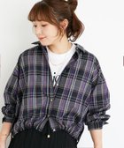 【ルクールブラン/le.coeur blanc】のドロストチェックシャツ 人気、トレンドファッション・服の通販 founy(ファニー) ファッション Fashion レディースファッション Fashion for Women トップス・カットソー Cut & Sew Tops シャツ・ブラウス・オフィスカジュアル Elegant Blouses & Button-Ups おすすめ Recommended / Our Picks シアー Sheer, See-Through チェック Check, Plaid, Tartan バランス Balance, Style Balance 秋 Autumn thumbnail ブラック柄|ID: prp329100004683581 ipo3291000000033823801