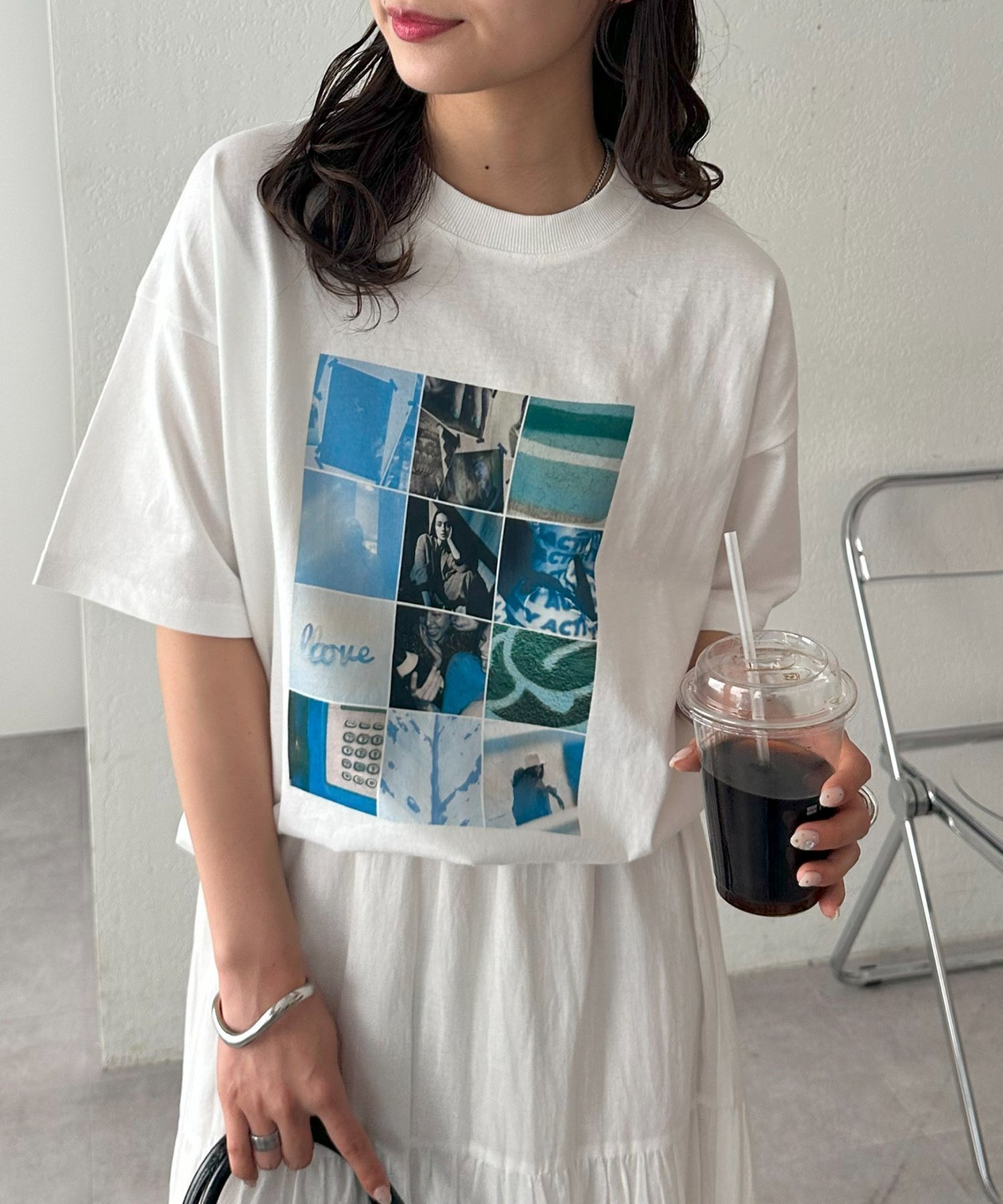 【ディスコート/Discoat】の【WEB限定/新色追加!】カラーフォトフロントプリントビッグ半袖Tシャツ インテリア・キッズ・メンズ・レディースファッション・服の通販 founy(ファニー) 　ファッション　Fashion　レディースファッション　Fashion for Women　トップス・カットソー　Cut & Sew Tops　シャツ・ブラウス・オフィスカジュアル　Elegant Blouses & Button-Ups　ロングTシャツ・Tシャツ　Longline T-Shirts & Tees　カットソー　Cut and Sewn Top　トレンド　Trend, Trending Now　プリント　Print, Printed Pattern　リラックス　Relax, Relaxed Fit　ルーズ　Loose, Oversized　半袖　Short Sleeve, Half Sleeve　ホワイトその他1|ID: prp329100004683599 ipo3291000000033823902