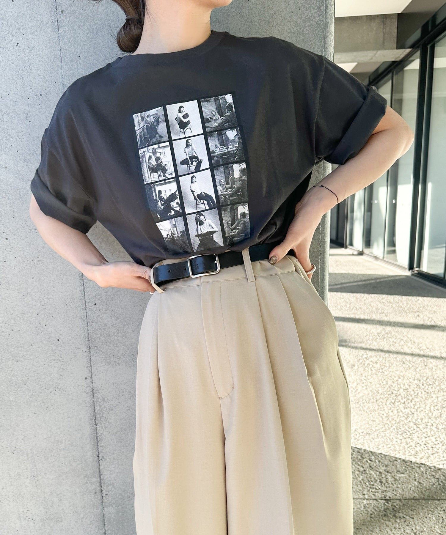 【セレクトモカ/SELECT MOCA】のアソートプリントオーバーサイズTシャツ インテリア・キッズ・メンズ・レディースファッション・服の通販 founy(ファニー) 　ファッション　Fashion　レディースファッション　Fashion for Women　トップス・カットソー　Cut & Sew Tops　シャツ・ブラウス・オフィスカジュアル　Elegant Blouses & Button-Ups　ロングTシャツ・Tシャツ　Longline T-Shirts & Tees　インナー　Innerwear　コンパクト　Compact, Small Size　シンプル　Simple, Minimal　ジャケット　Jacket, Outerwear　スラックス　Slacks, Dress Pants　ワーク　Workwear, Utility Style　おすすめ　Recommended / Our Picks　グレー系その他3-13|ID: prp329100004683619 ipo3291000000034009196