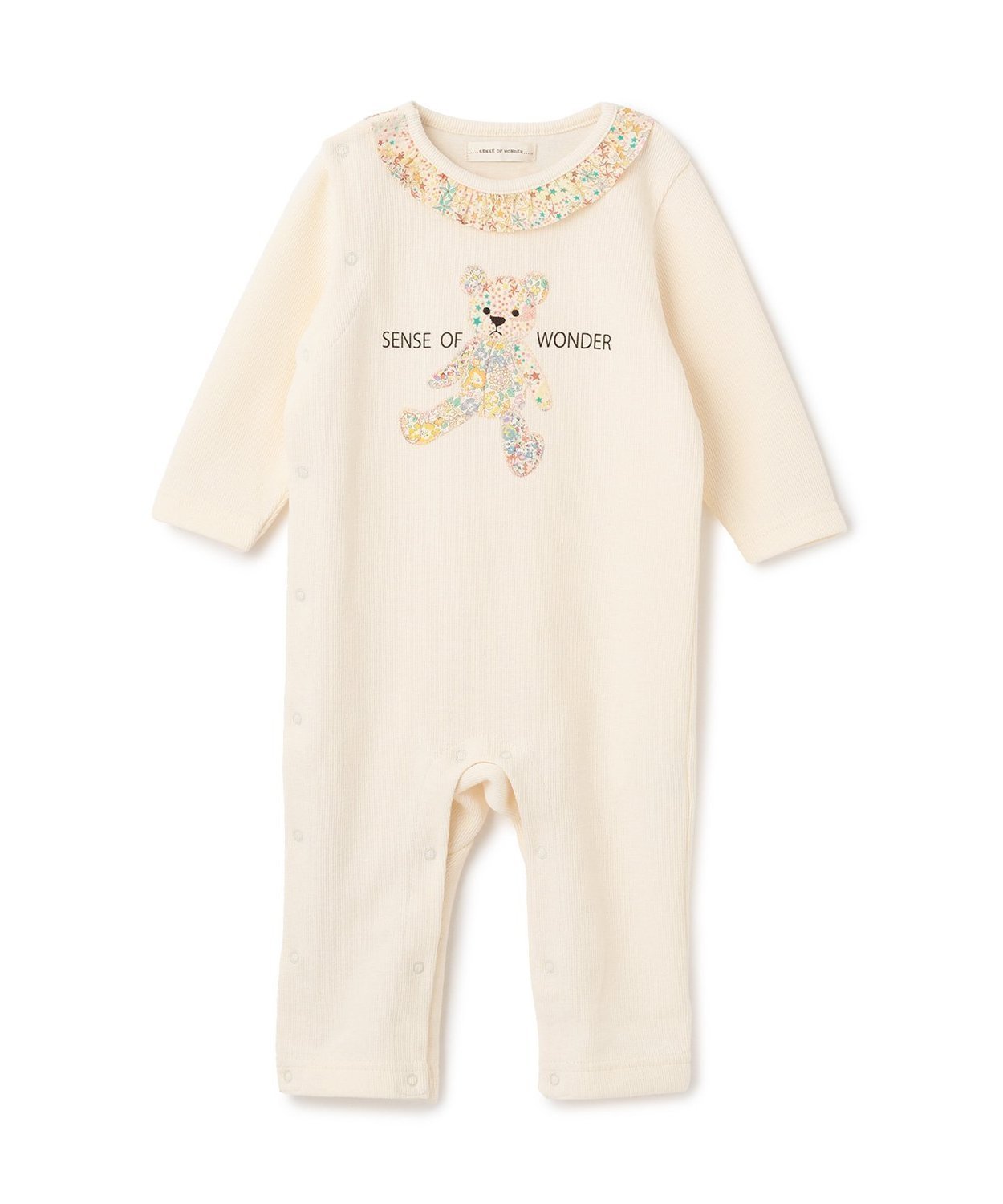 【ナルミヤ オンライン/NARUMIYA ONELINE / KIDS】のリバティウサクマカバーオール インテリア・キッズ・メンズ・レディースファッション・服の通販 founy(ファニー) 　ファッション　Fashion　キッズファッション　Fashion for Kids　おすすめ　Recommended / Our Picks　ポケット　Pocket, Pocket Detail　モチーフ　Motif, Design Theme　A/W・秋冬　Autumn/Winter　ECRU|ID: prp329100004683625 ipo3291000000033824038