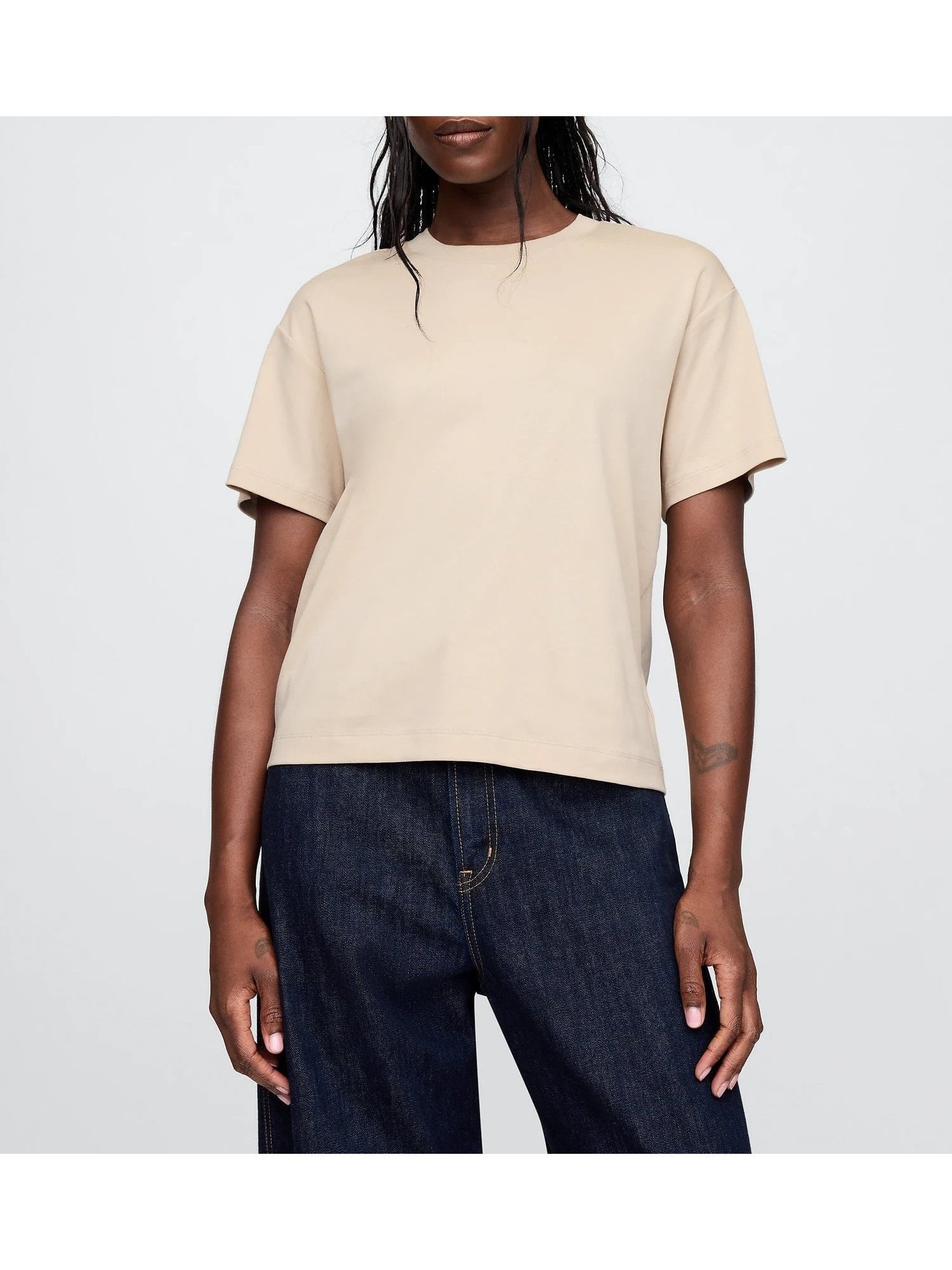 【ギャップ/GAP】のスーピマ リラックスTシャツ インテリア・キッズ・メンズ・レディースファッション・服の通販 founy(ファニー) 　ファッション　Fashion　レディースファッション　Fashion for Women　トップス・カットソー　Cut & Sew Tops　シャツ・ブラウス・オフィスカジュアル　Elegant Blouses & Button-Ups　ロングTシャツ・Tシャツ　Longline T-Shirts & Tees　スーピマ　Supima, Premium Cotton　リラックス　Relax, Relaxed Fit　半袖　Short Sleeve, Half Sleeve　BEDROCK_291|ID: prp329100004683636 ipo3291000000033824090