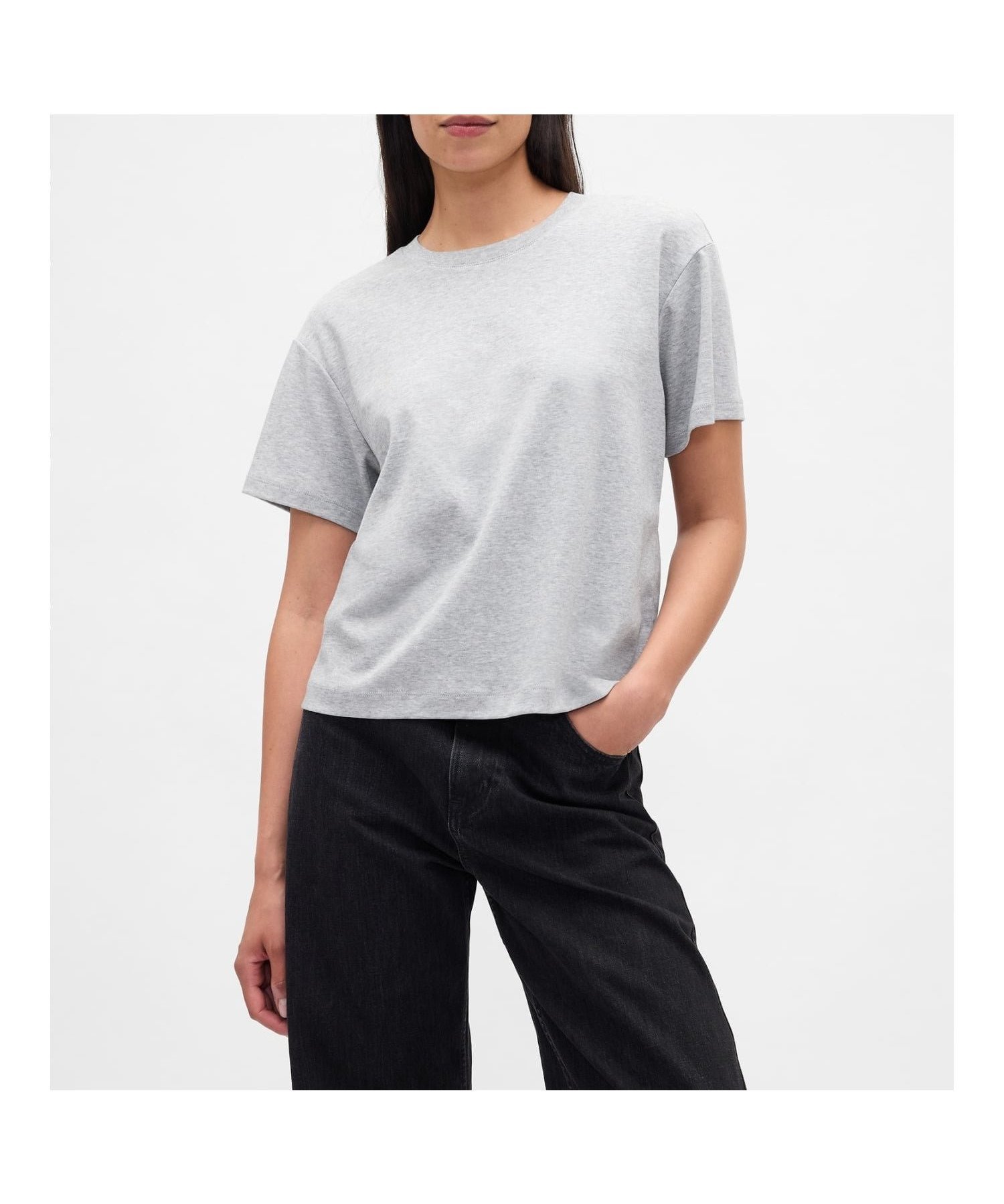 【ギャップ/GAP】のスーピマ リラックスTシャツ インテリア・キッズ・メンズ・レディースファッション・服の通販 founy(ファニー) 　ファッション　Fashion　レディースファッション　Fashion for Women　トップス・カットソー　Cut & Sew Tops　シャツ・ブラウス・オフィスカジュアル　Elegant Blouses & Button-Ups　ロングTシャツ・Tシャツ　Longline T-Shirts & Tees　スーピマ　Supima, Premium Cotton　リラックス　Relax, Relaxed Fit　半袖　Short Sleeve, Half Sleeve　BC15_LT_GREY_HEATHER|ID: prp329100004683636 ipo3291000000033824093
