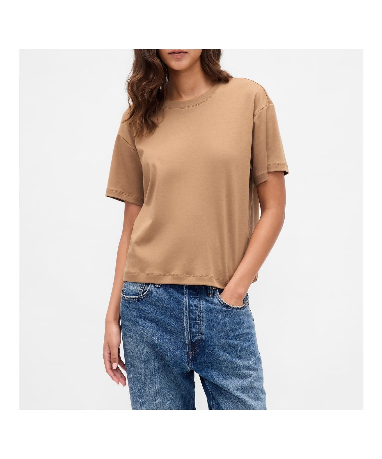【ギャップ/GAP】のスーピマ リラックスTシャツ インテリア・キッズ・メンズ・レディースファッション・服の通販 founy(ファニー) 　ファッション　Fashion　レディースファッション　Fashion for Women　トップス・カットソー　Cut & Sew Tops　シャツ・ブラウス・オフィスカジュアル　Elegant Blouses & Button-Ups　ロングTシャツ・Tシャツ　Longline T-Shirts & Tees　スーピマ　Supima, Premium Cotton　リラックス　Relax, Relaxed Fit　半袖　Short Sleeve, Half Sleeve　KOLA_NUT|ID: prp329100004683636 ipo3291000000033824097