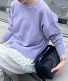 【チャオパニックティピー/CIAOPANIC TYPY】の【綿100%で洗える】《16色展開》スウェットライクボリュームスリーブニット パープル|ID: prp329100004683676 ipo3291000000034212384