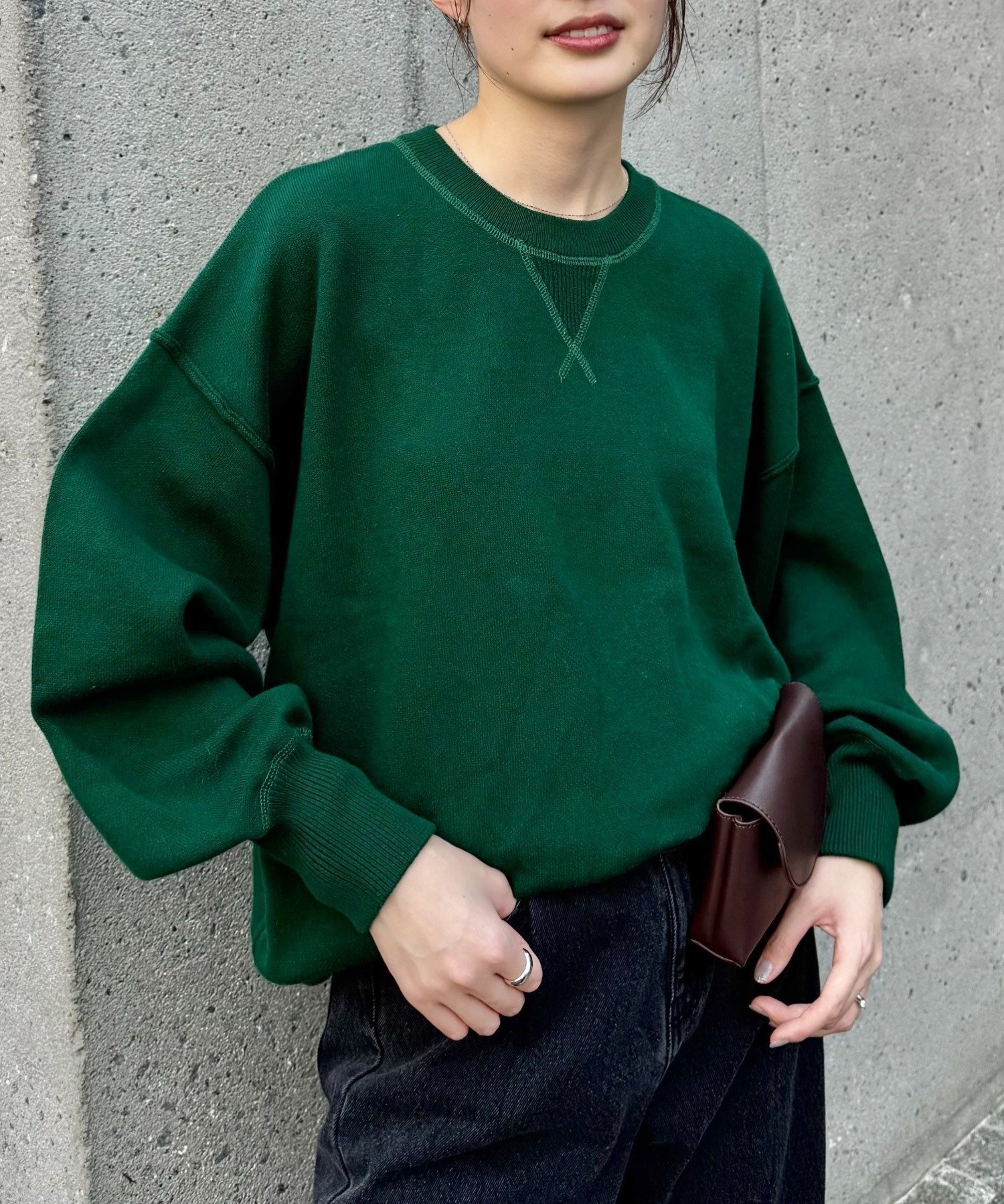 【チャオパニックティピー/CIAOPANIC TYPY】の【綿100%で洗える】《16色展開》スウェットライクボリュームスリーブニット インテリア・キッズ・メンズ・レディースファッション・服の通販 founy(ファニー) 　ファッション　Fashion　レディースファッション　Fashion for Women　トップス・カットソー　Cut & Sew Tops　ニット　Knit Tops & Sweaters　レディースパーカー・カジュアルフーディー　Casual Hoodies & Sweatshirts　スウェット・クルーネックトップス　Sweatshirts & Crewnecks / Relaxed Fit Sweat Tops　ボリューム袖・フリルスリーブブラウス　Voluminous & Ruffle Sleeves / Puffy Sleeve Tops　洗える　Machine Washable　シンプル　Simple, Minimal　スウェット / スエット　Sweatshirt, Sweatwear　タイトスカート　Pencil Skirt, Tight Skirt　デニム　Denim, Jeans Material　定番　Standard, Basic Item　ベビー　Baby, Babywear　ボトム　Bottoms, Lower Wear　リラックス　Relax, Relaxed Fit　ロング　Long, Long-Length　ワイド　Wide, Wide Fit　プチプライス・低価格　Affordable / Budget Price　おすすめ　Recommended / Our Picks　グリーンその他1|ID: prp329100004683676 ipo3291000000036070961