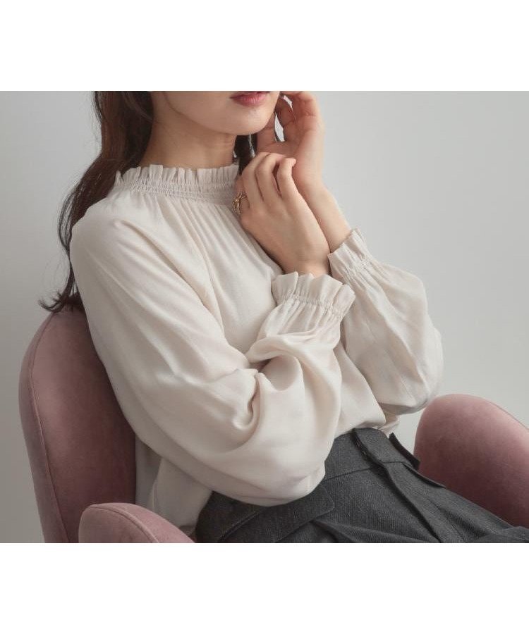 【クチュール ブローチ/Couture Brooch】の【きれいめ・通勤】RTピケ前後2WAYシャーリングブラウス 人気、トレンドファッション・服の通販 founy(ファニー) 　ファッション　Fashion　レディースファッション　Fashion for Women　トップス・カットソー　Cut & Sew Tops　シャツ・ブラウス・オフィスカジュアル　Elegant Blouses & Button-Ups　2025年　2025　2025-2026秋冬・A/W　Autumn/Winter 2025–26 AW25–26　おすすめ　Recommended / Our Picks　シャーリング　Shirring, Ruched　スタンド　Stand Collar, Upright Stand　スマート　Smart, Elegant　フェミニン　Feminine, Girly　フリル　Frill, Ruffle　ビジネス 仕事 通勤　Business / Work / Commuting　 other-1|ID: prp329100004683721 ipo3291000000034326494