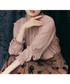 【クチュール ブローチ/Couture Brooch】の【きれいめ・通勤】RTピケ前後2WAYシャーリングブラウス ピンクベージュ|ID: prp329100004683721 ipo3291000000034326496