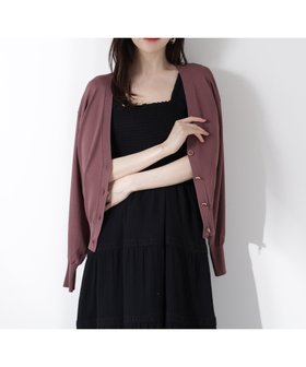 【プロポーション ボディドレッシング/PROPORTION BODY DRESSING】のVネックベーシックカーディガン 人気、トレンドファッション・服の通販 founy(ファニー) ファッション Fashion レディースファッション Fashion for Women トップス・カットソー Cut & Sew Tops カーディガン・羽織り Layered Style Cardigans Vネックトップス V-Neck Tops / V-Cut Neckline Shirts インナー Innerwear カーディガン Cardigan, Knitwear ベーシック Basic, Essential 夏 Summer 春 Spring S/S・春夏 SS, Spring/Summer, Warm Season 羽織 Haori, Light Jacket |ID:prp329100004683739