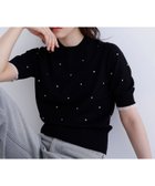 【ナチュラル ビューティー ベーシック/NATURAL BEAUTY BASIC】のドット刺繍ハーフスリーブニット 人気、トレンドファッション・服の通販 founy(ファニー) ファッション Fashion レディースファッション Fashion for Women トップス・カットソー Cut & Sew Tops ニット Knit Tops & Sweaters コンパクト Compact, Small Size ドット Polka Dot, Dot Pattern バランス Balance, Style Balance フリル Frill, Ruffle thumbnail クロベース2|ID: prp329100004683747 ipo3291000000033824832