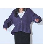 【ジーナシス/JEANASiS】の7GアゼペプラムVカーディガン 人気、トレンドファッション・服の通販 founy(ファニー) ファッション Fashion レディースファッション Fashion for Women トップス・カットソー Cut & Sew Tops カーディガン・羽織り Layered Style Cardigans アクセサリー Fashion Accessories アクリル Acrylic Material インナー Innerwear 畦 Ribbed Knit カーディガン Cardigan, Knitwear キャミソール Camisole, Spaghetti Strap Top タンク Tank Top, Sleeveless Top デニム Denim, Jeans Material ペプラム Peplum, Flared Hem 羽織 Haori, Light Jacket A/W・秋冬 Autumn/Winter おすすめ Recommended / Our Picks thumbnail パープル系その他|ID: prp329100004683782 ipo3291000000034472340