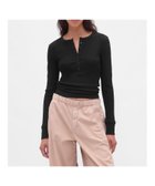 【ギャップ/GAP】のモダンリブ ヘンリーネックTシャツ BLACK|ID: prp329100004683856 ipo3291000000033825380