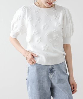 【ラジュール/Lajour】のパフスリーブサマーニット 人気、トレンドファッション・服の通販 founy(ファニー) ファッション Fashion レディースファッション Fashion for Women トップス・カットソー Cut & Sew Tops ニット Knit Tops & Sweaters サマー Summer, Summer Style スリーブ Sleeve, Long Sleeve / Short Sleeve 夏 Summer |ID:prp329100004683947