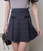 【リップサービス/LIP SERVICE】のLIP SERVICE/チェックプリーツスカート 人気、トレンドファッション・服の通販 founy(ファニー) ファッション Fashion レディースファッション Fashion for Women スカート Skirts プリーツスカート / 上品フェミニンスタイル Pleated Skirts おすすめ Recommended / Our Picks サンダル Sandals, Summer Shoes ショート Short, Short Length スニーカー Sneakers, Trainers セットアップ Set-Up, Coordinated Outfit ダウン Down, Puffer トレンド Trend, Trending Now プリーツ Pleats, Pleated メタル Metal, Metal Parts モノトーン Monotone, Black and White エレガント 上品 Elegant thumbnail ネイビー|ID: prp329100004683970 ipo3291000000033825985
