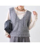 【チャオパニックティピー/CIAOPANIC TYPY】の【シーズンレスで活躍◎】ミックスフェザーヤーンクロップド丈ベスト(WEB限定) グレー|ID: prp329100004684008 ipo3291000000034506706