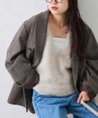 【チャオパニックティピー/CIAOPANIC TYPY】の【シーズンレスで活躍◎】ミックスフェザーヤーンクロップド丈ベスト(WEB限定) ライトグレー|ID: prp329100004684008 ipo3291000000034506708