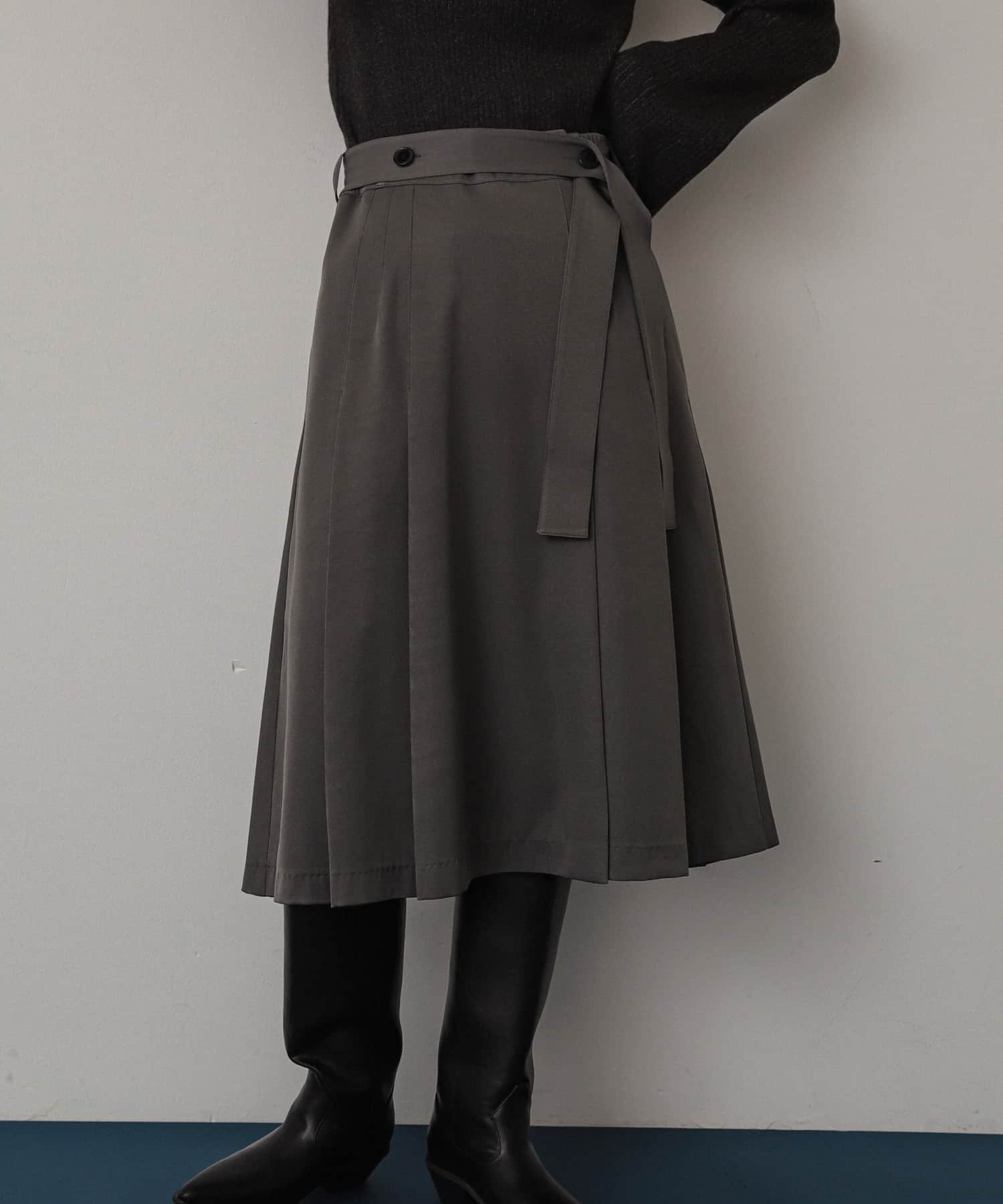 【センスオブプレイス/SENSE OF PLACE by URBAN RESEARCH】のプリーツミディスカート インテリア・キッズ・メンズ・レディースファッション・服の通販 founy(ファニー) 　ファッション　Fashion　レディースファッション　Fashion for Women　スカート　Skirts　2024年　2024　2024-2025秋冬・A/W　Autumn/Winter 2024–25 AW24–25　冬　Winter / This Winter　おすすめ　Recommended / Our Picks　クラシカル　Classical, Vintage-Inspired　タイツ　Tights, Legwear　トレンド　Trend, Trending Now　プリーツ　Pleats, Pleated　A/W・秋冬　Autumn/Winter　GRAY|ID: prp329100004684017 ipo3291000000033826212