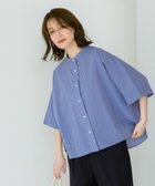 【スタディオ クリップ/studio CLIP】のシングルガーゼドルマン5分袖バンドシャツ 人気、トレンドファッション・服の通販 founy(ファニー) ファッション Fashion レディースファッション Fashion for Women トップス・カットソー Cut & Sew Tops シャツ・ブラウス・オフィスカジュアル Elegant Blouses & Button-Ups おすすめ Recommended / Our Picks ストライプ Stripe, Striped Pattern デニム Denim, Jeans Material ドット Polka Dot, Dot Pattern フレア Flare, Flared ボトム Bottoms, Lower Wear ワイド Wide, Wide Fit 人気 Popular, Best Seller 半袖 Short Sleeve, Half Sleeve 夏 Summer 定番 Standard, Basic Item thumbnail ブルーストライプ04|ID: prp329100004684021 ipo3291000000033826249
