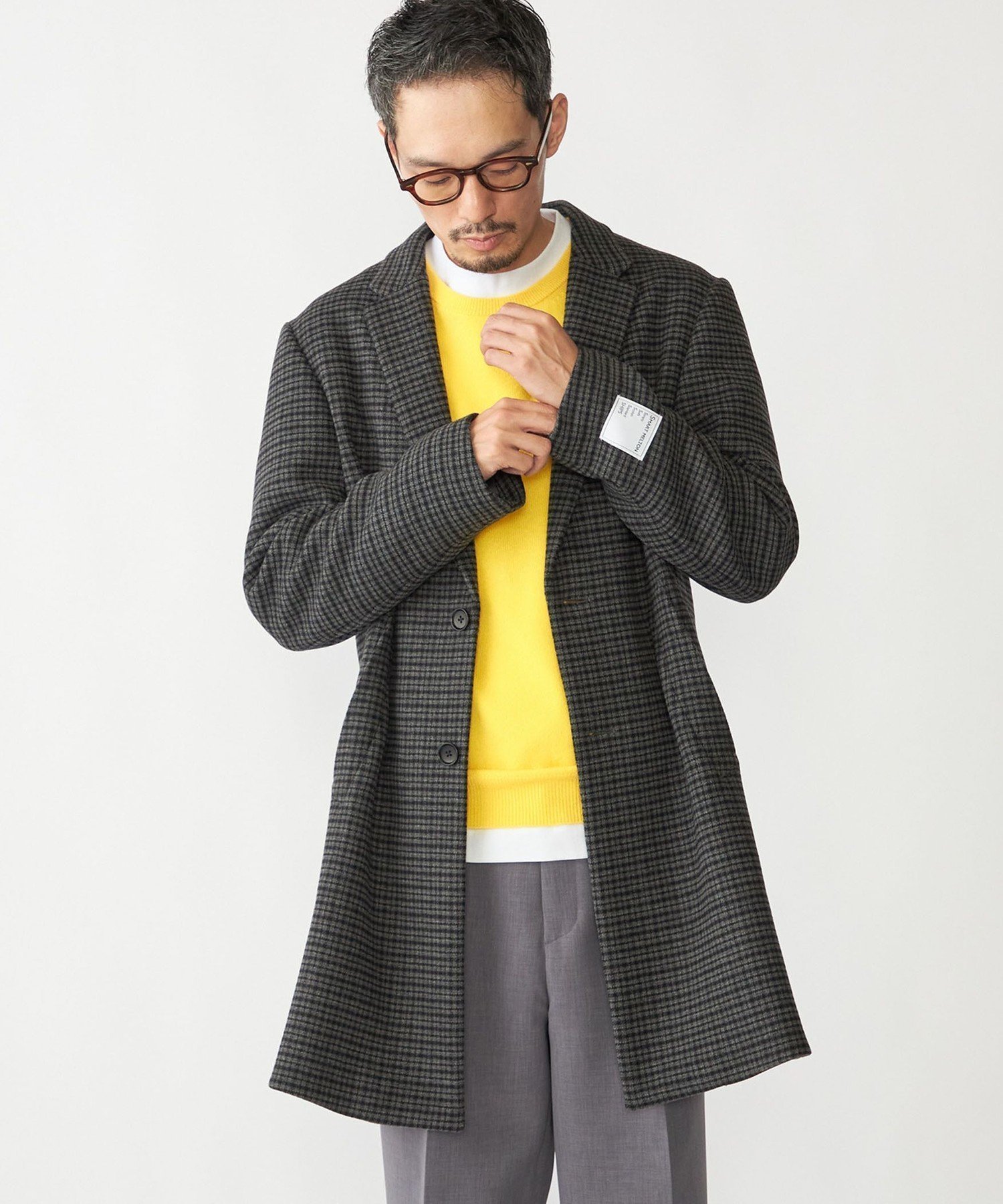 【シップス/SHIPS / MEN】のSHIPS スーパー120 S メルトン チェスター コート 24FW インテリア・キッズ・メンズ・レディースファッション・服の通販 founy(ファニー) 　ファッション　Fashion　メンズファッション　Fashion for Men　クラシック　Classic, Timeless Style　ストレッチ　Stretch, Stretchy Fabric　チェスター　Chester, Chester Coat　チェスターコート　Chester Coat, Long Coat　定番　Standard, Basic Item　ポケット　Pocket, Pocket Detail　メルトン　Melton, Heavy Wool　モダン　Modern, Contemporary　エレガント 上品　Elegant　ダークグレー|ID: prp329100004684049 ipo3291000000034101355