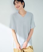 【エルーラ/Elura】の第三弾ニット入荷! 華奢見えドルマンVネックニット/492597 アイスグレー12|ID: prp329100004684050 ipo3291000000033826398