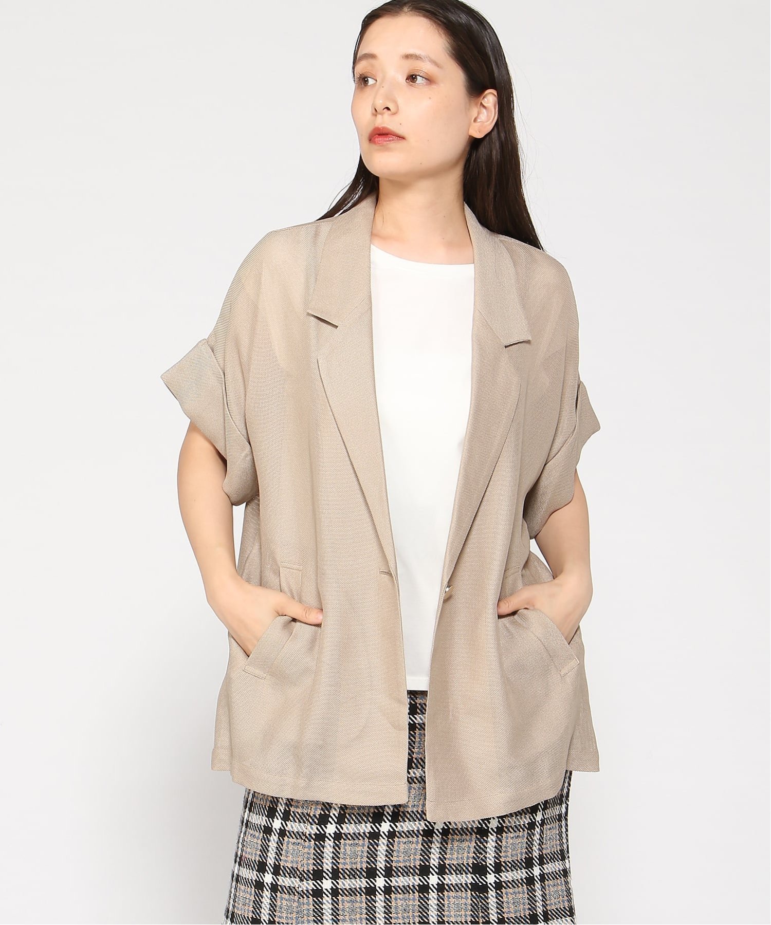 【グレディブリリアン/Gready Brilliant】のGready Brilliant/2_メッシュテーラー5ブ インテリア・キッズ・メンズ・レディースファッション・服の通販 founy(ファニー) 　ファッション　Fashion　レディースファッション　Fashion for Women　メッシュ　Mesh, Net Fabric　BEI|ID: prp329100004684079 ipo3291000000033826537