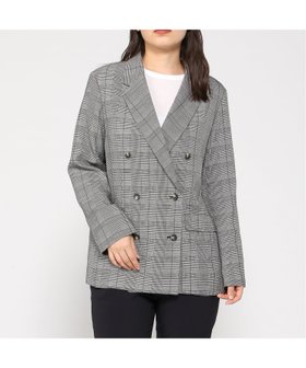 【インタープラネット/INTERPLANET】のスポンディッシュチェックダブルジャケット 人気、トレンドファッション・服の通販 founy(ファニー) ファッション Fashion レディースファッション Fashion for Women アウター Coat / Outerwear Collection レディースジャケット・軽アウター Jackets |ID:prp329100004684082