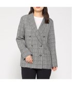 【インタープラネット/INTERPLANET】のスポンディッシュチェックダブルジャケット 人気、トレンドファッション・服の通販 founy(ファニー) ファッション Fashion レディースファッション Fashion for Women アウター Coat / Outerwear Collection レディースジャケット・軽アウター Jackets thumbnail ブラック|ID: prp329100004684082 ipo3291000000033826544