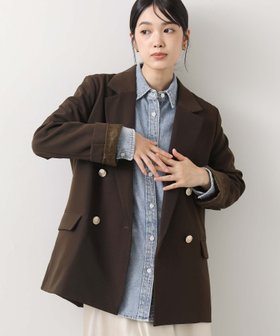 【グレディブリリアン/Gready Brilliant】のGready Brilliant/2_ツイルテーラードダブル 人気、トレンドファッション・服の通販 founy(ファニー) ファッション Fashion レディースファッション Fashion for Women おすすめ Recommended / Our Picks ジャケット Jacket, Outerwear トレンド Trend, Trending Now レオパード Leopard, Animal Print |ID:prp329100004684089